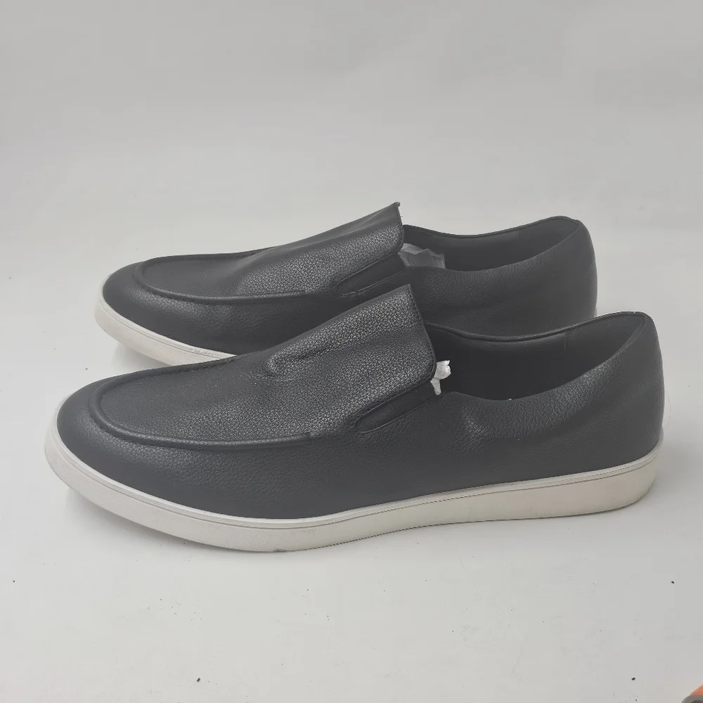 Abound Keaton Slip On Sneakers Black White Sole Cushioned Comfort Size 13